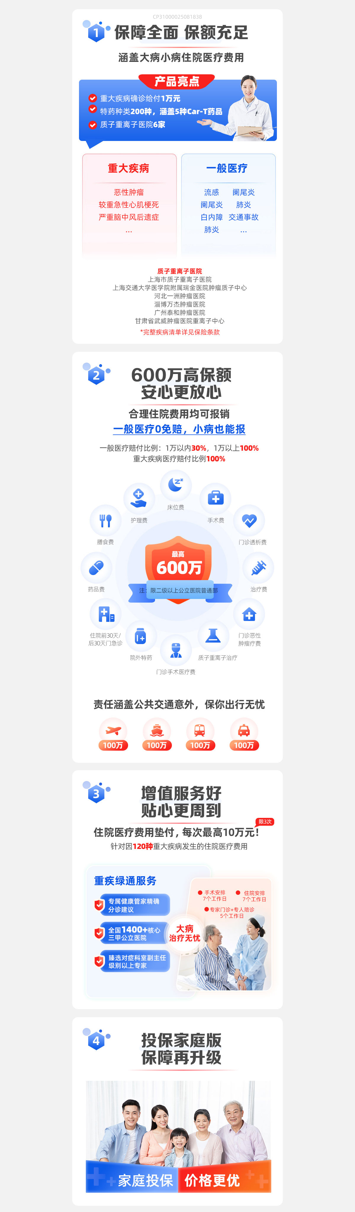 百万医疗2025家庭版产品特色